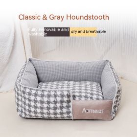 Removable And Washable Pet Bed Four Seasons Universal (Option: Classic Grey-Pet Nest Only-XL)