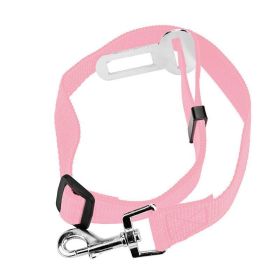 Nylon Retractable Dog Safety Rope Pet (Color: Pink)