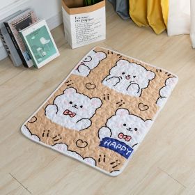 Dog Mat For Sleep Cotton Non-slip (Option: Soft And Adorable Bear-40cmx30cm)