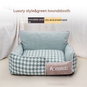 Removable And Washable Pet Bed Four Seasons Universal (Option: Green-Pet Nest Only-XL)