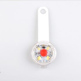 LED Bright Luminous Dog Pendant USB Charging Waterproof Night Walking Dog Anti-lost Colorful Pendant Light (Color: White)