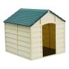 Dog House for Small Dogs, Beige/Green