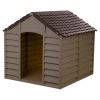 Dog House for Small Dogs, Beige/Green