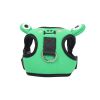 dog harness set; with leas frog leash pet mesh breathable small dog chest back retractable dog leash pet harness