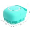 Pet Dog Shampoo Massager Brush Cat Massage Comb Grooming Scrubber Shower Brush For Bathing Short Hair Soft Silicone Brushes