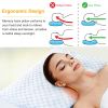 Cooling Memory Foam Pillow Ventilated Soft Bed Pillow with Cooling Gel Infused Memory Foam Heat Moisture Reducing Cooling Fiber Breathable Machine Was