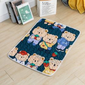 Dog Mat For Sleep Cotton Non-slip (Option: Pet Non Slip Mat Bear College-90cmx70cm)