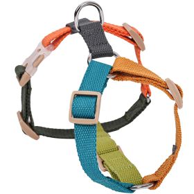 Fresh Six-color H-shaped PET's Chest-back (Option: Orange Blue-L)